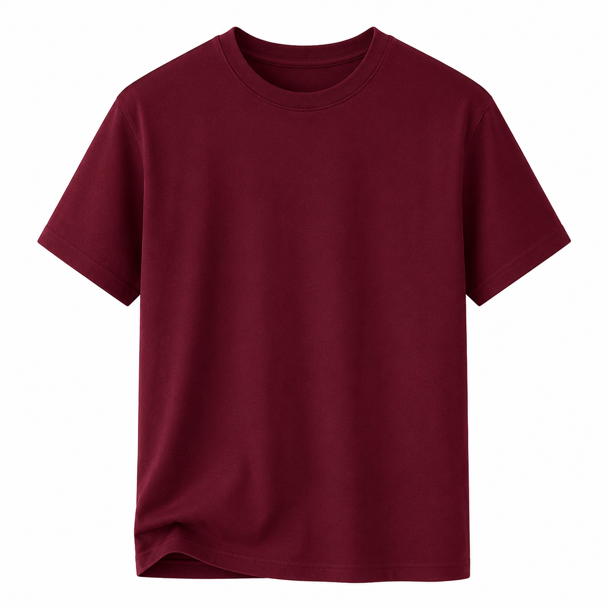 Product Title  T-Shirts USA Men's Premium Maroon Crew Neck T-Shirt