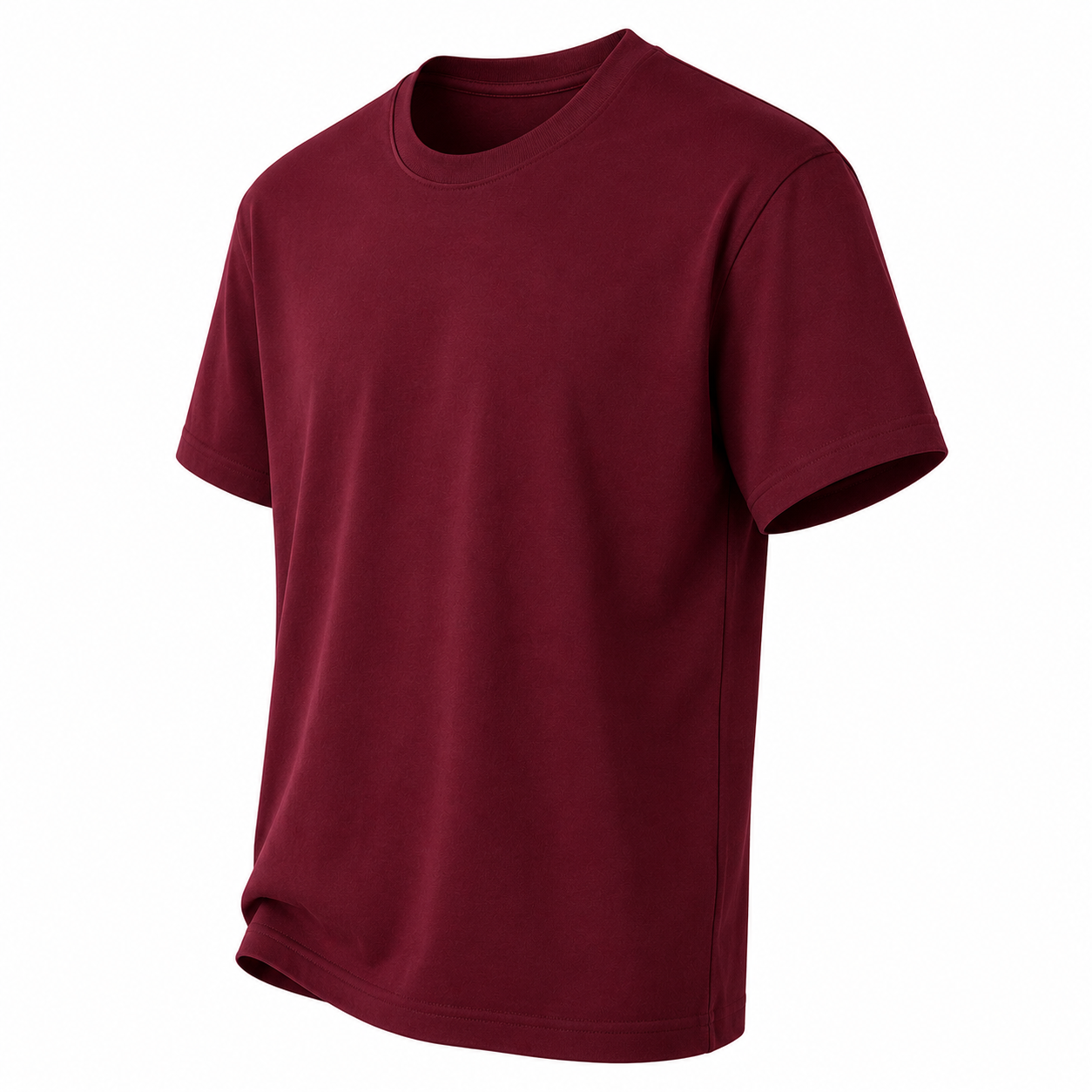 Product Title  T-Shirts USA Men's Premium Maroon Crew Neck T-Shirt