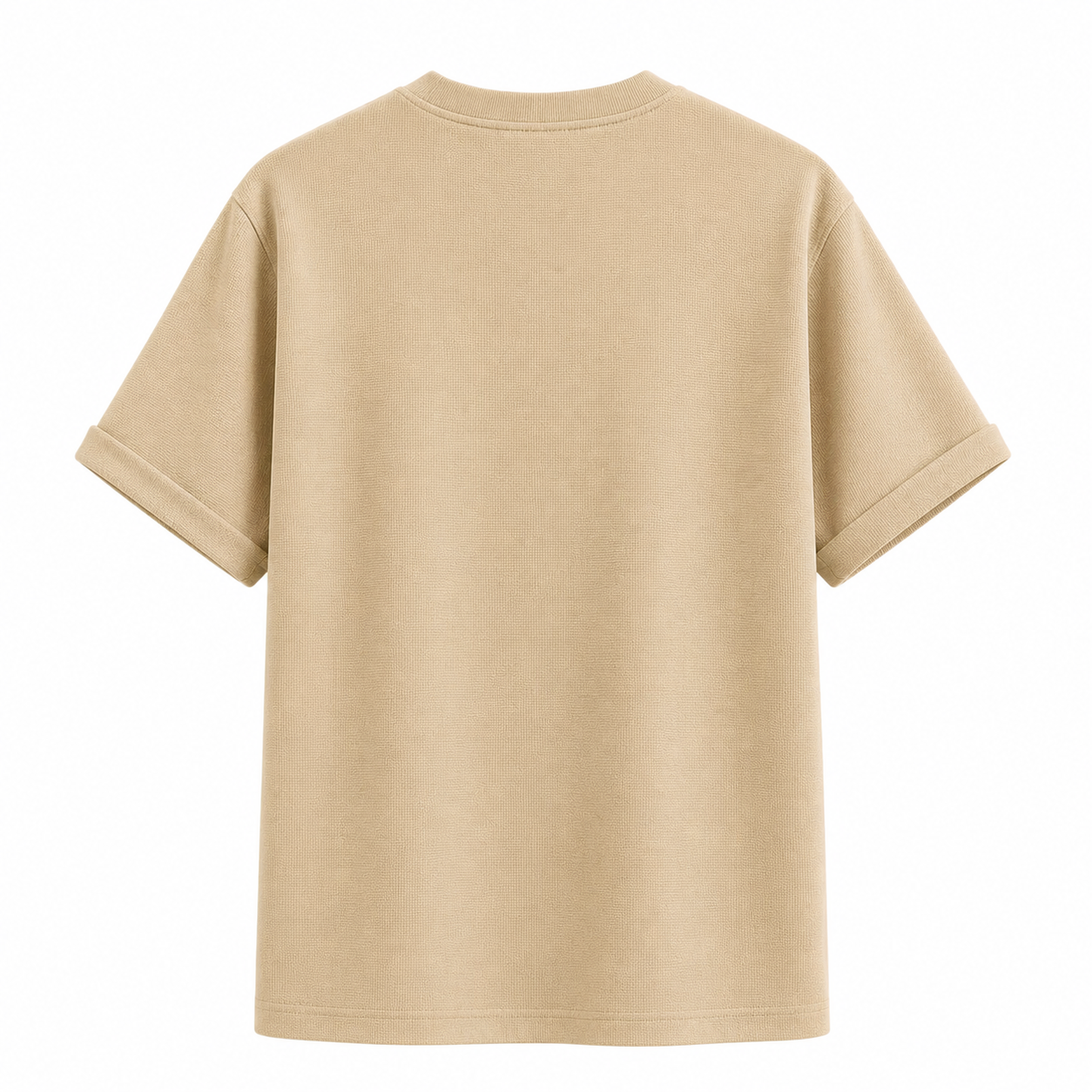 T-Shirts USA Men's Premium Beige Crew Neck T-Shirt