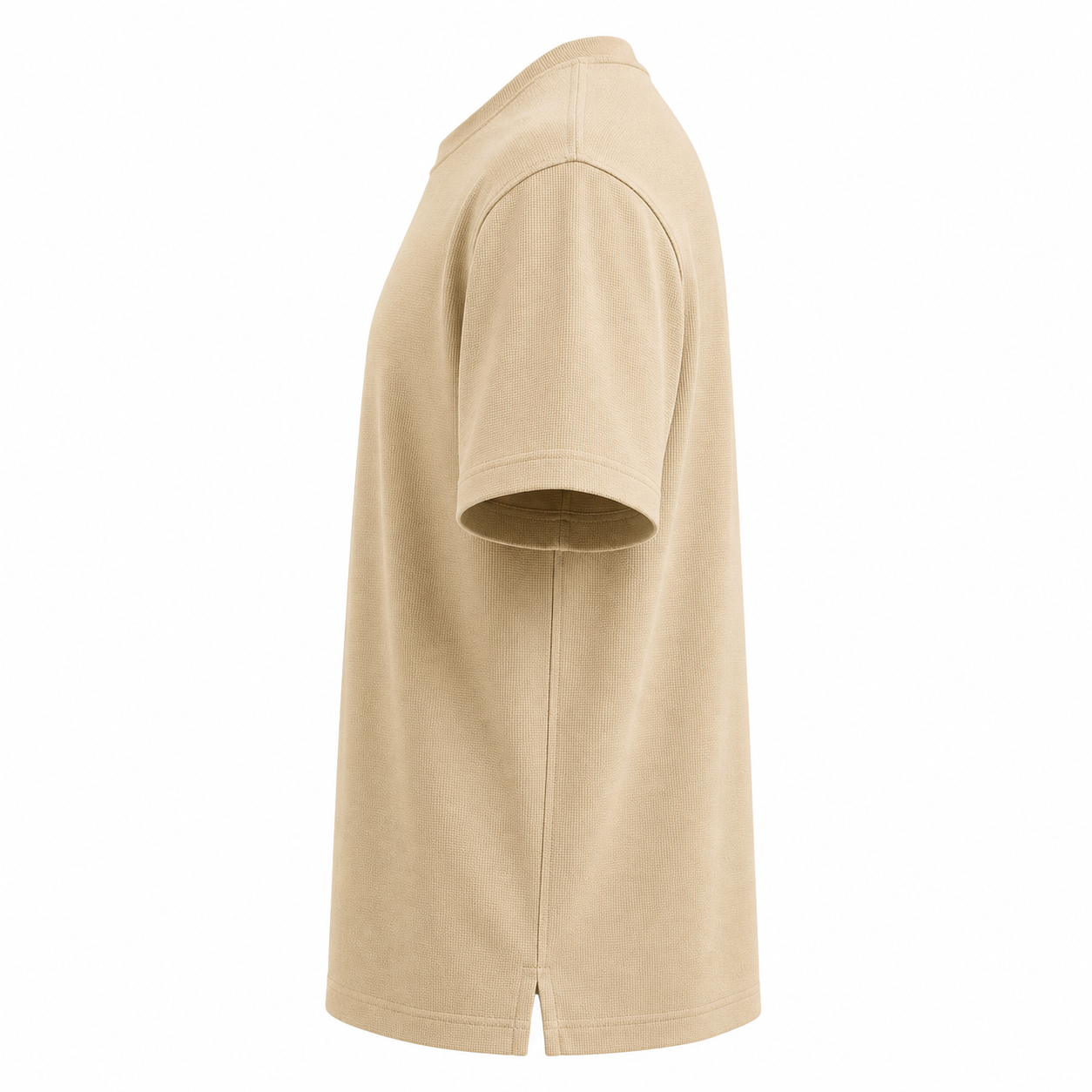 T-Shirts USA Men's Premium Beige Crew Neck T-Shirt