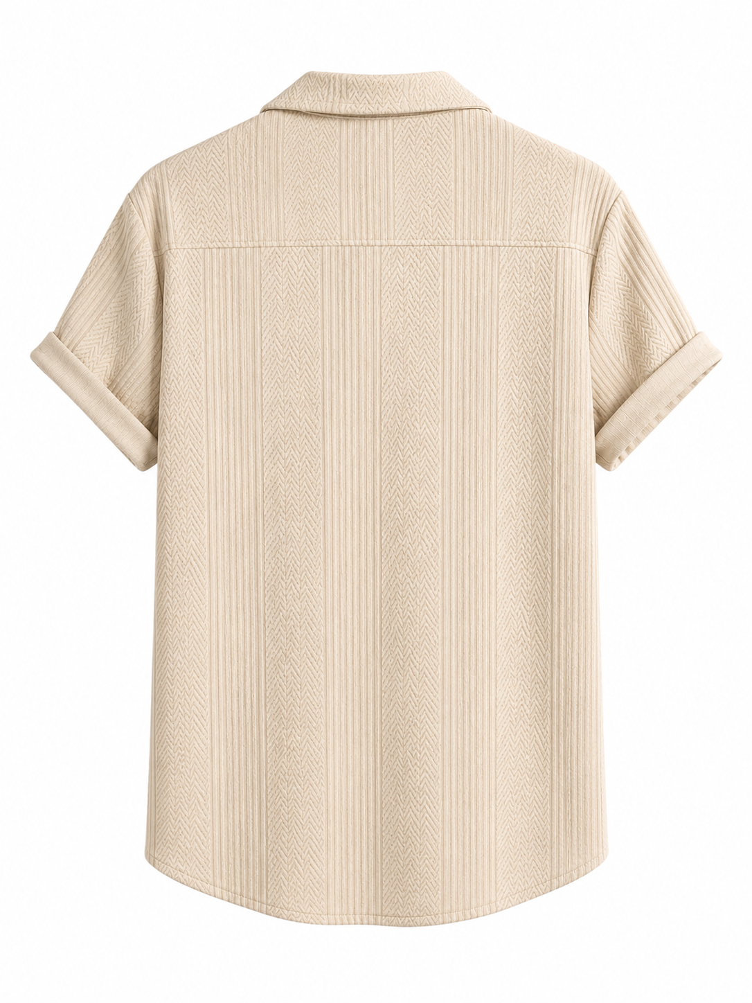 Product Title  T-Shirts USA Men's Premium Beige Textured Shirt