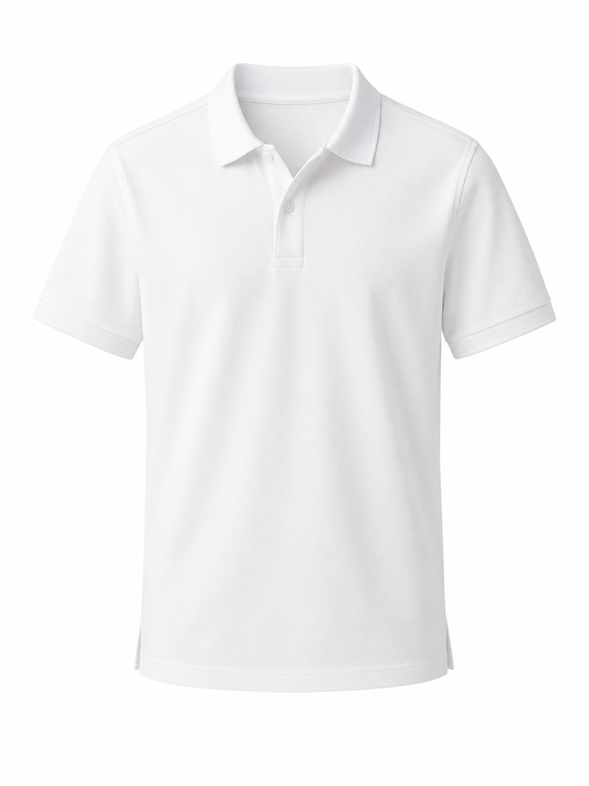T-Shirts USA Men's Premium White Polo T-Shirt